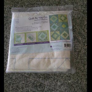 Quilt as you go pre printed batting. New